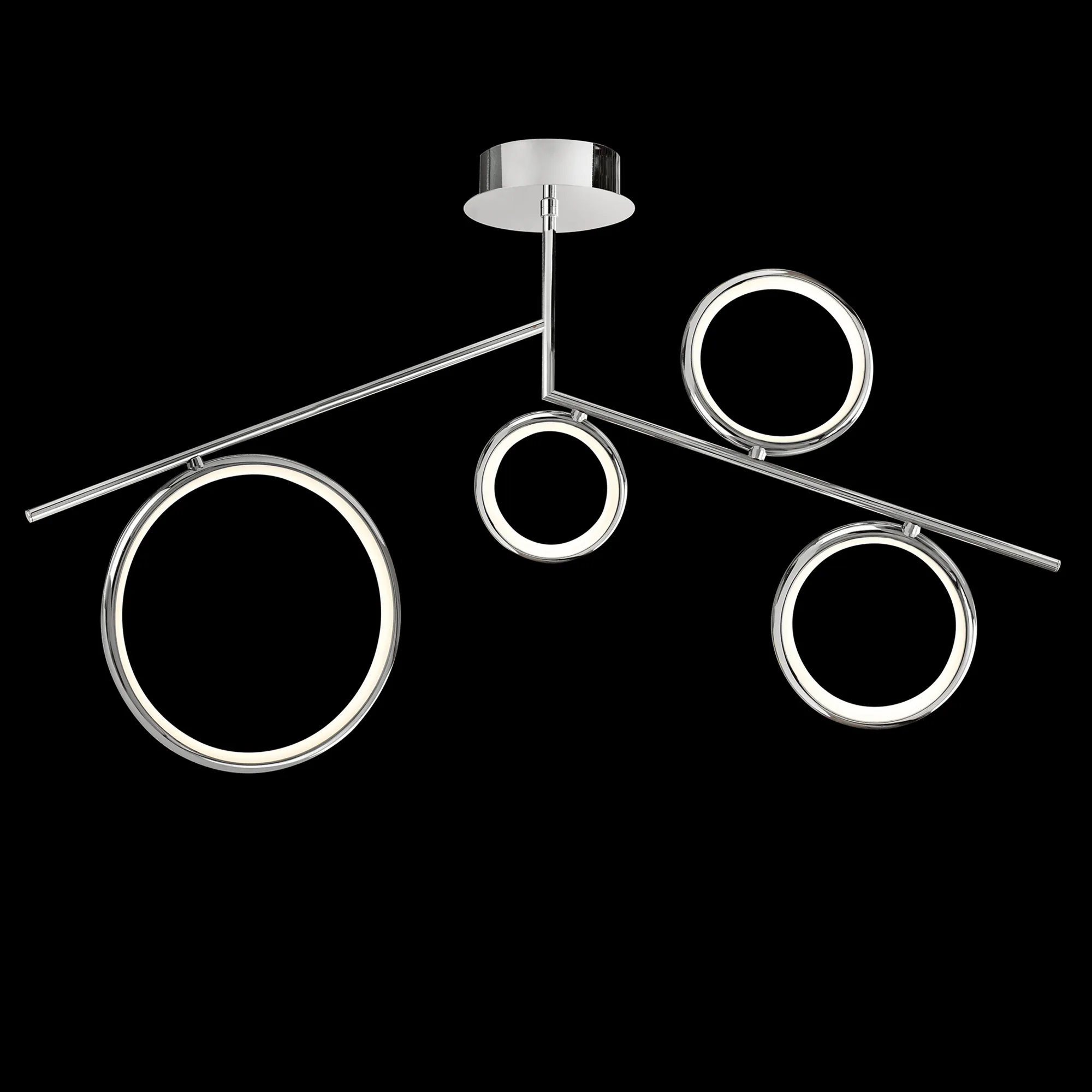 Olimpia Polished Chrome Ceiling Lights Mantra Semi Flush Fittings